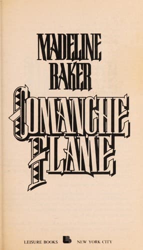 Portada de Comanche flame.