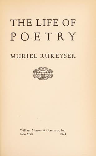 Portada de The life of poetry.