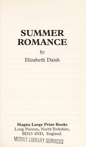 Portada de Summer Romance