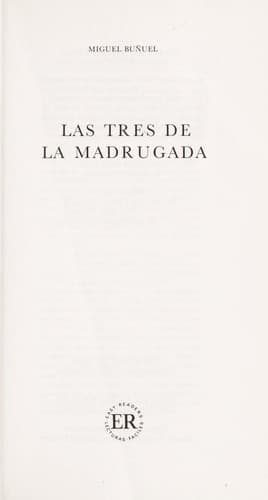 Portada de Las tres de la madrugada