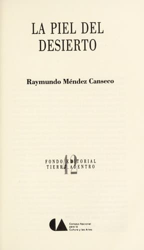 Portada de La piel del desierto