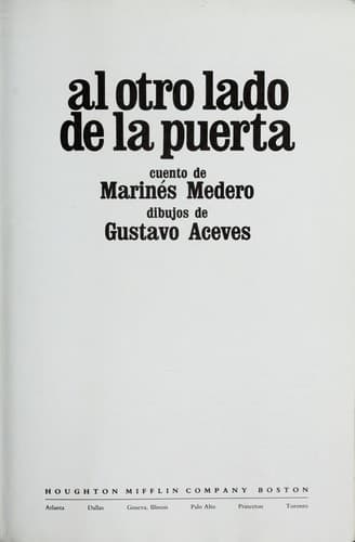 Portada de Al otro lado de la puerta