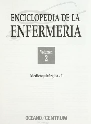Portada de Enciclopedia de la enfermeri a.