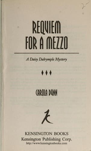 Portada de Requiem for a Mezzo