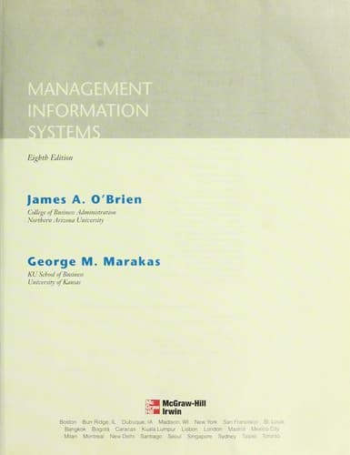 Portada de Management Information Systems