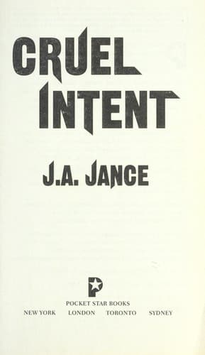 Portada de Cruel intent