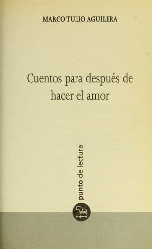 Portada de Cuentos para despue s de hacer el amor