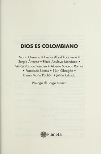 Portada de Dios es colombiano