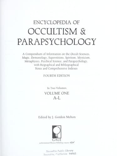 Portada de Encyclopedia of Occultism & Parapsychology