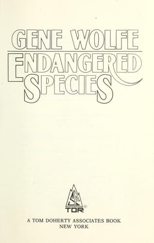 Portada de Endangered species