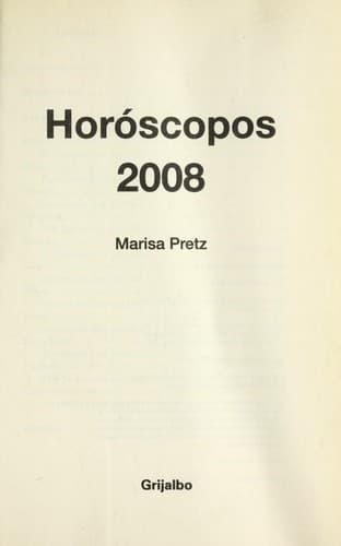 Portada de Horo scopos 2008