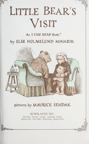 Portada de Little Bear's visit