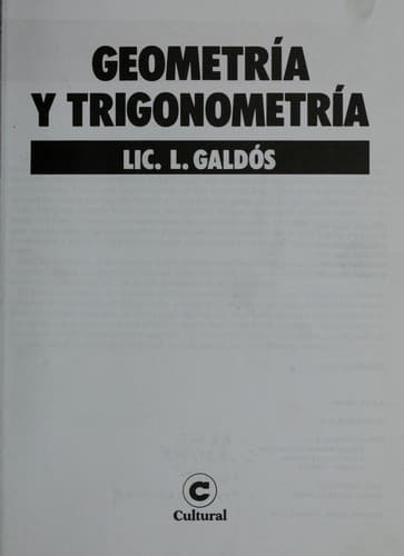 Portada de Geometri a y trigonometri a