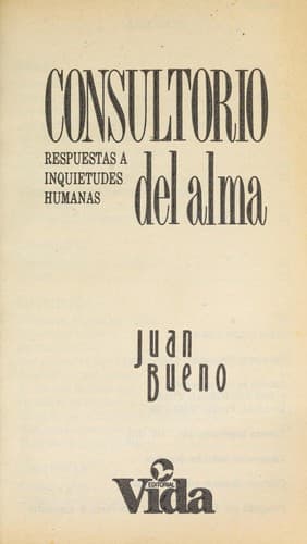 Portada de Consultorio del Alma