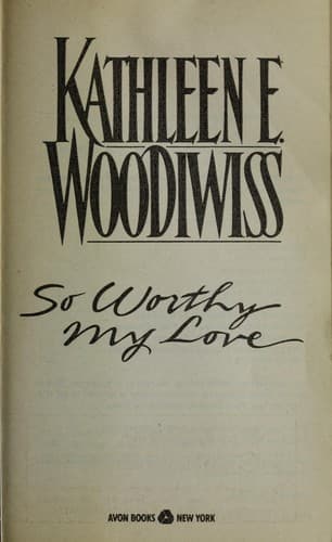 Portada de So worthy my love