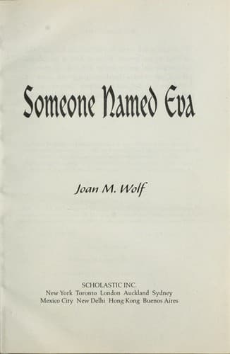 Portada de Someone named Eva