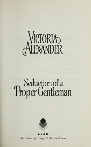 Portada de Seduction of a proper gentleman
