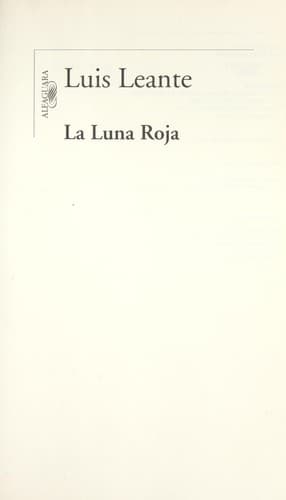 Portada de La luna roja