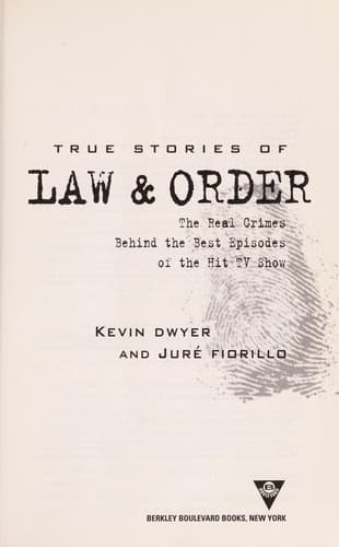 Portada de True stories of Law & order