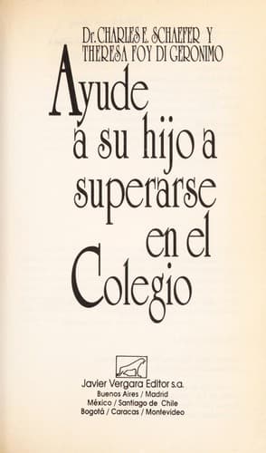Portada de Ayude a Su Hijo a Superarse En El Colegio