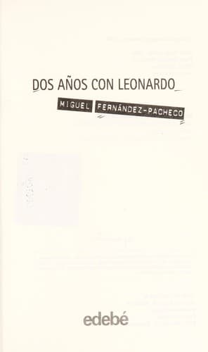 Portada de Dos an os con Leonardo