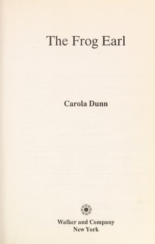 Portada de The frog earl