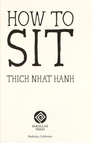 Portada de How to sit