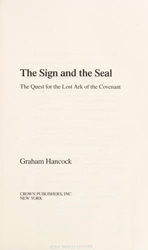 Portada de The sign and the seal