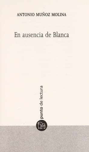 Portada de En ausencia de blanca