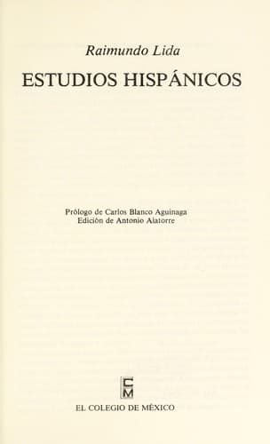 Portada de Estudios hispánicos