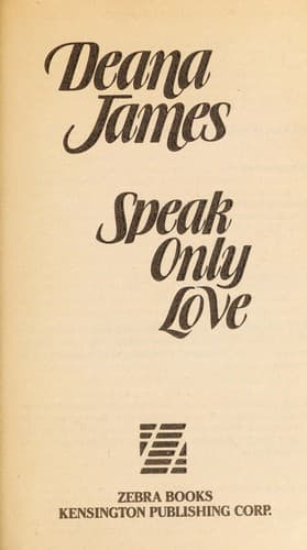 Portada de Speak Only Love