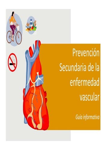 Portada de Prevención secundaria de la enfermedad vascular