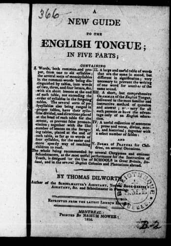 Portada de A new guide to the English tongue