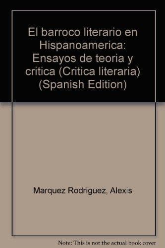 Portada de El barroco literario en Hispanoamérica