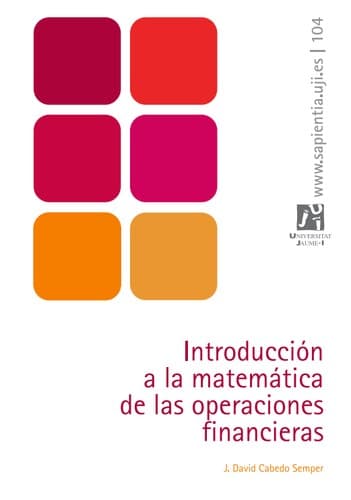 Portada de Introducción a la matemática de las operaciones financieras