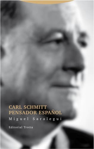Portada de Carl Schmitt pensador español