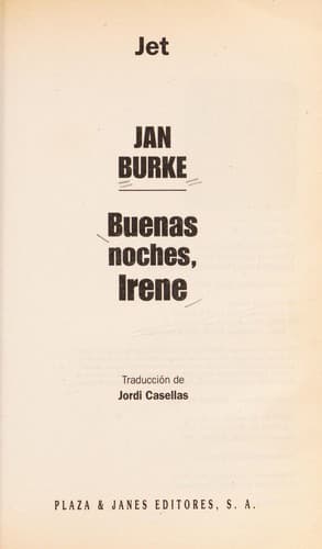 Portada de Buenas noches, Irene