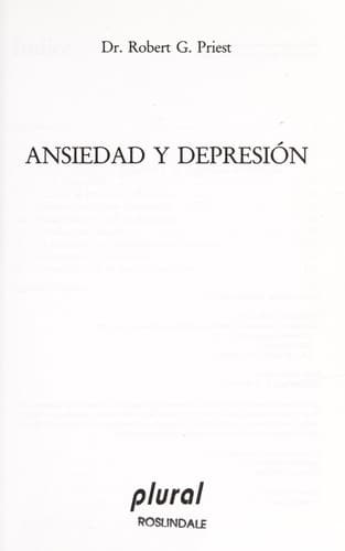 Portada de Ansiedad y depresio n