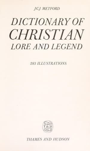 Portada de Dictionary of Christian lore and legend