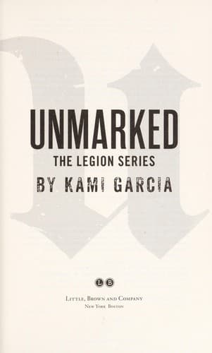 Portada de Unmarked (The Legion Series, Book 2)