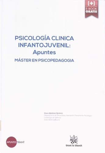 Portada de Psicología clínica infantojuvenil