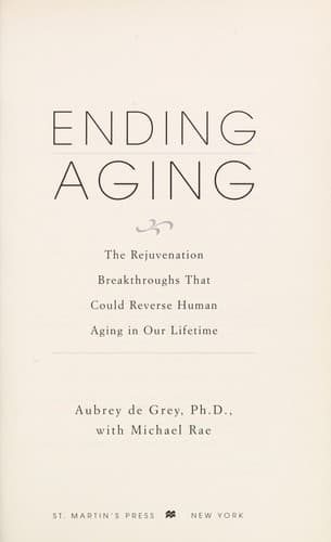Portada de Ending Aging