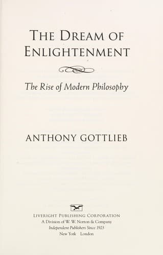 Portada de The dream of enlightenment