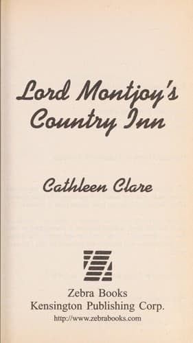 Portada de Lord Montjoy's Country Inn