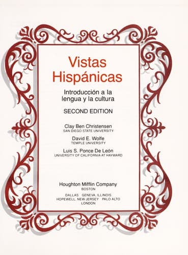Portada de Vistas hispánicas