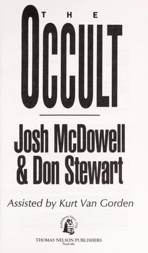 Portada de The occult