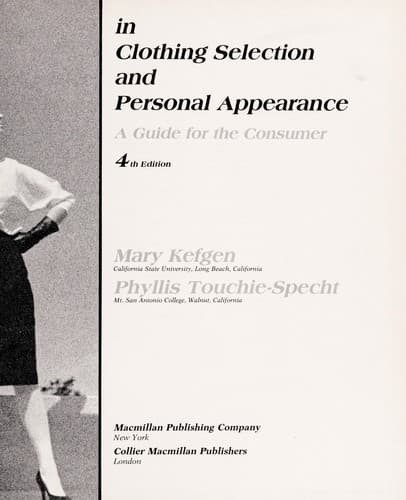 Portada de Individuality in clothing selection and personal appearance