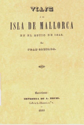 Portada de Viaje a la isla de Mallorca en el estío de 1845