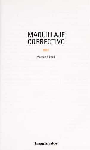 Portada de Maquillaje correctivo