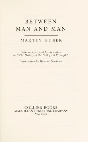 Portada de Between man and man